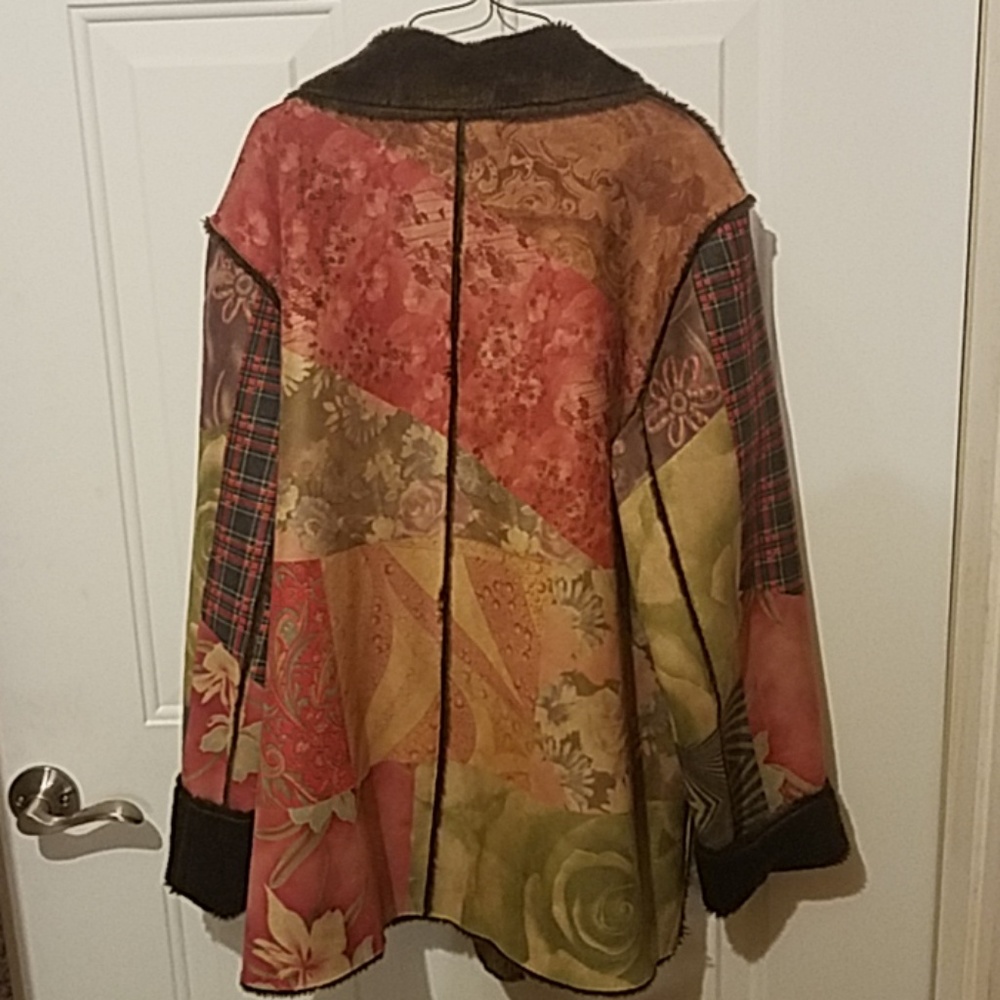 Celestial Blue 1x Patchwork Coat - image 2